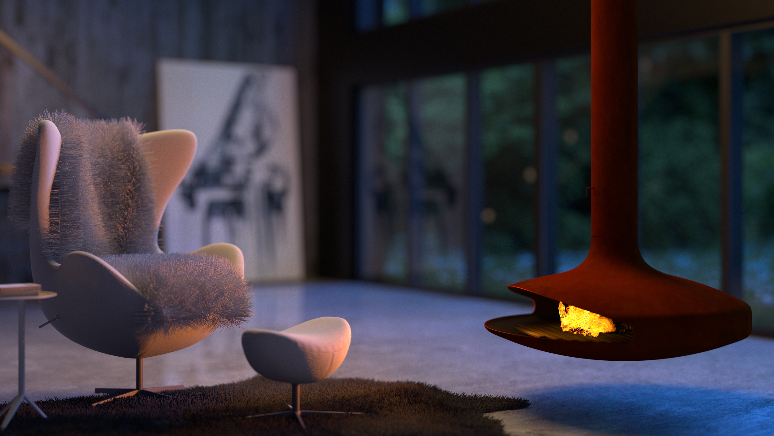 Interior Architectural Visualisation of a private house in the UK
